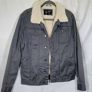 Indigo bomber jacket small